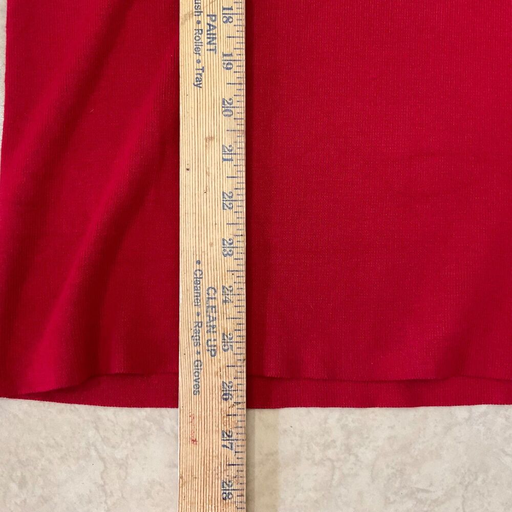Chico's Long Sleeve Turtle Neck Sweater women’s 3 /US XL Red w button detail - Picture 7 of 10